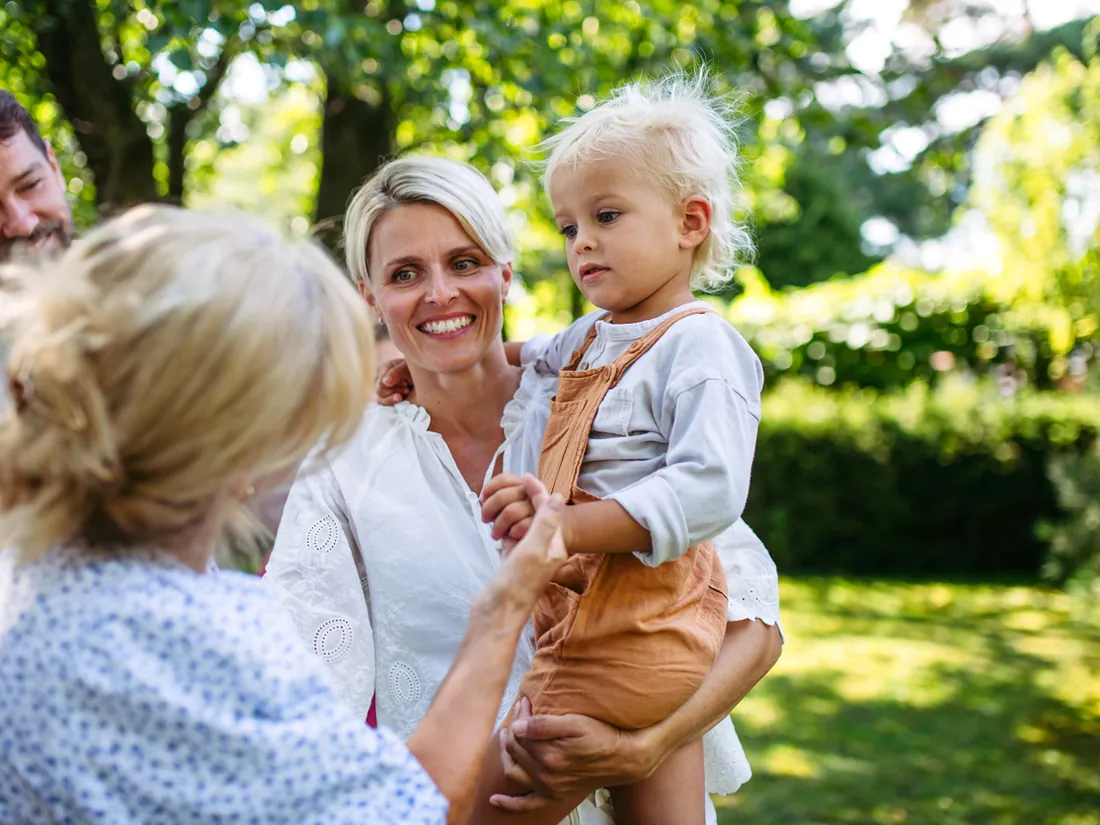 Familie i et norsk boligsameie